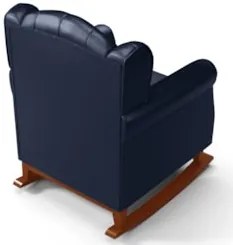 Kit 02 Poltronas Amamentação Base Madeira Balanço Lucy Z39 Sintético A