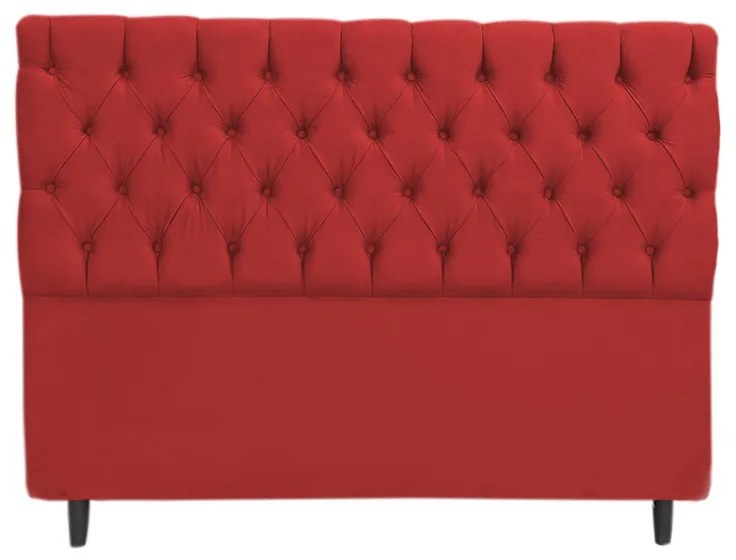 Cabeceira Cama Box Solteiro 100cm Nicole Suede Vermelho - Sheep Estofados - Vermelho