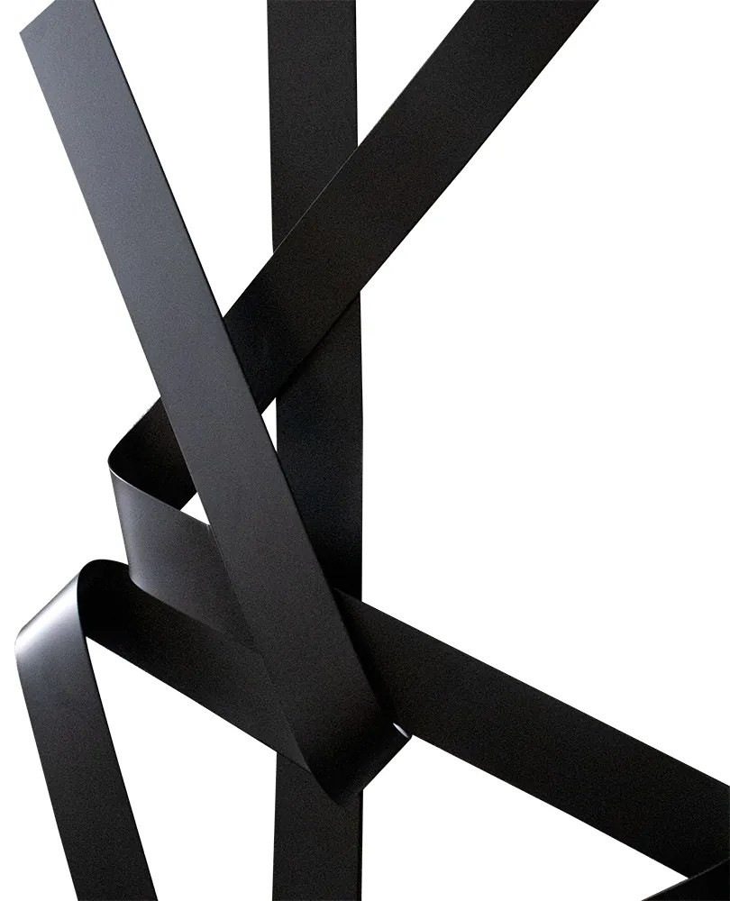 Escultura Decorativa Artesanal Vertical Preto 1,40m - D'Rossi