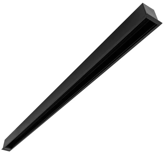 Trilho De Embutir 100cm Aluminio Preto Trace