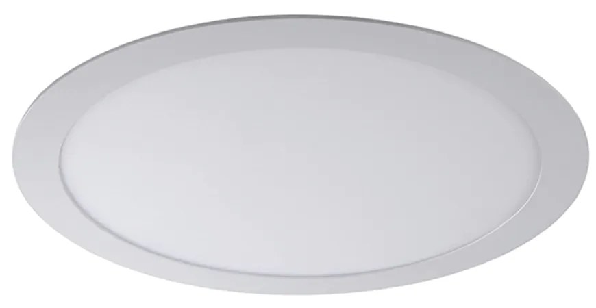 Luminária De Embutir Redondo 24W 4000K Led Bivolt Ø29X2,5Cm Downlight... (Branco)