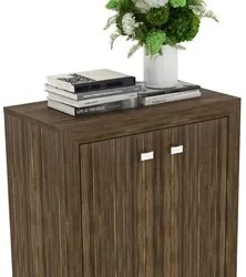 Balcão Para Escritório 2 Portas ME4103 Nogal - Tecno Mobili