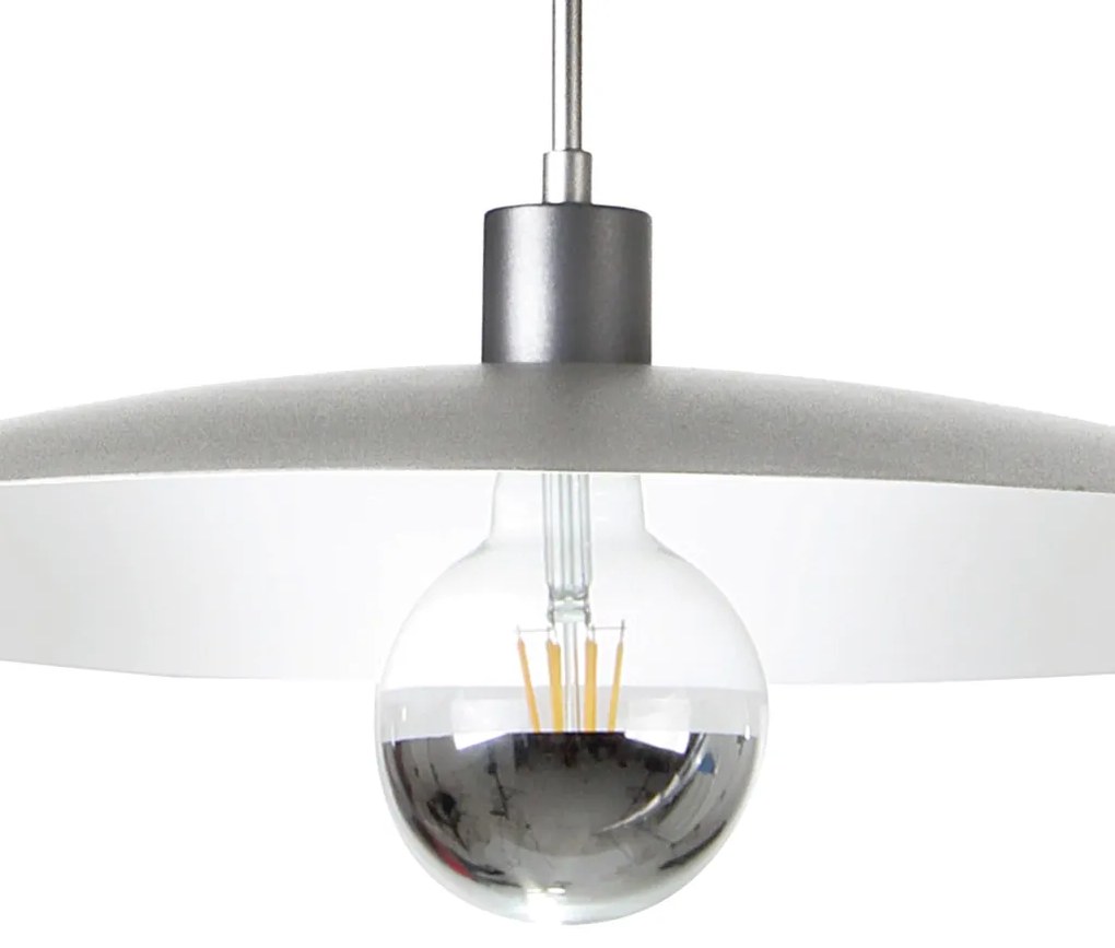 Pendente Eclisse Ø50X40Cm Disco Curvo Metal Alumínio 1Xe27 - Old Artis... (COBRE FOSCO)
