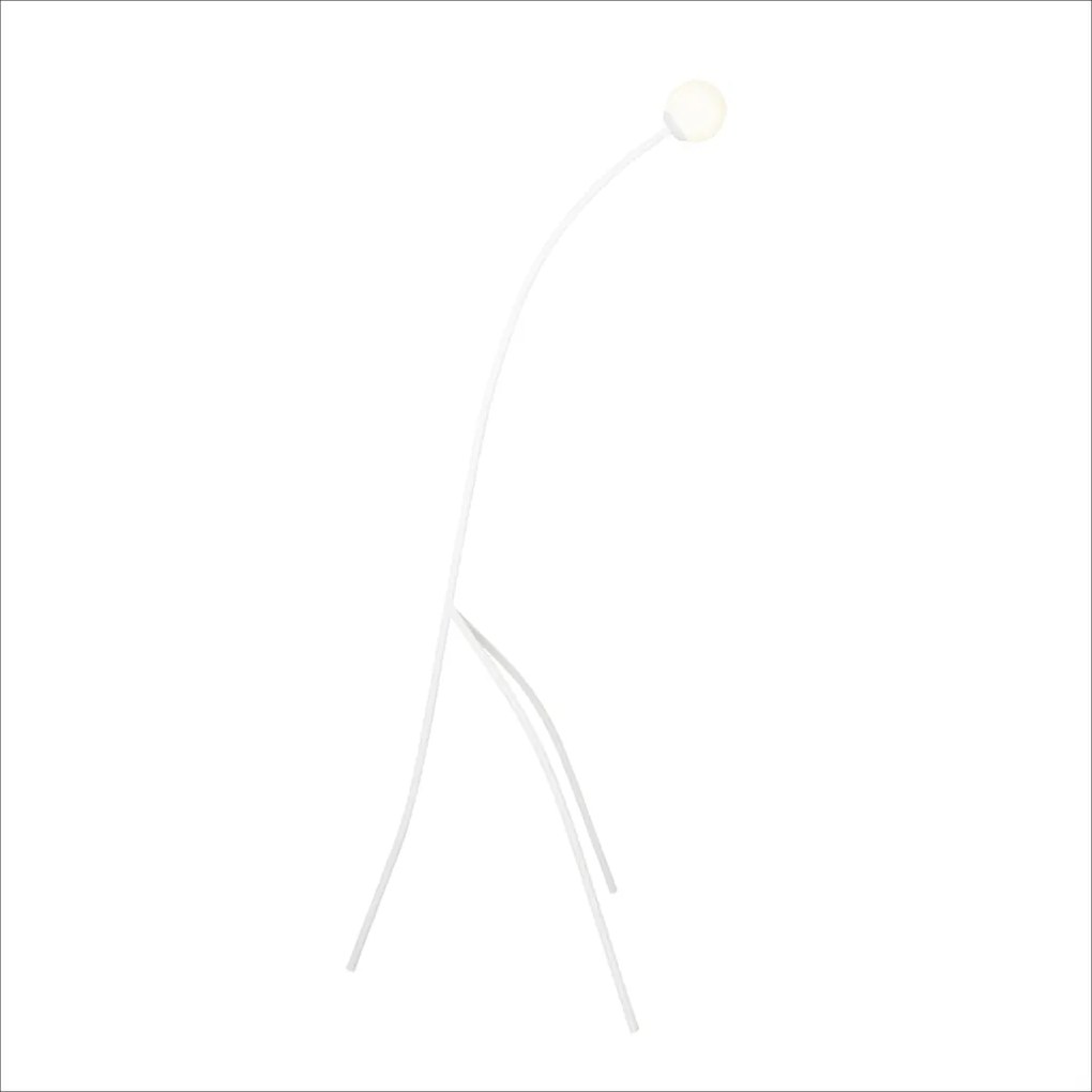 Luminária De Chão Girafa 51X53X166Cm 1Xg9 Globo Ø12Cm Por Waldir Junio... (FN-F - Fendi Fosco)