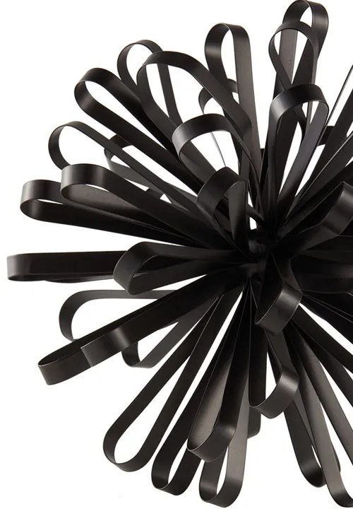 Enfeite Decorativo em Metal Preto 24x24 cm - D'Rossi