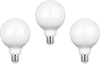 Kit 3 lâmpadas Led Globo E27 7w 800lm 320° 127/220v 3000k