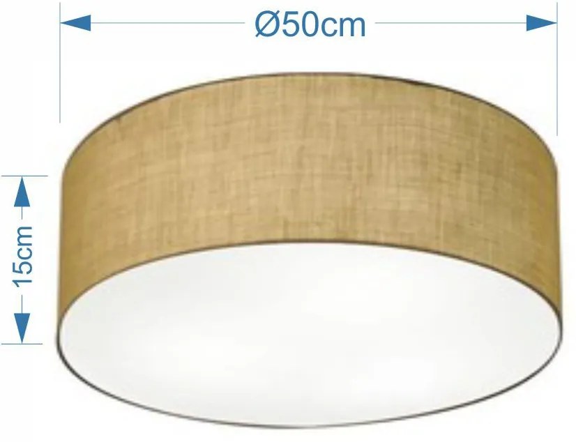 Plafon de Sobrepor Cilíndrico SP-3014 Cúpula Cor Palha
