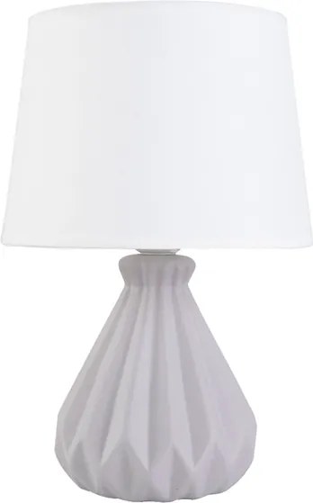 Abajur Ceramica Cinza 18Cm Oleiro