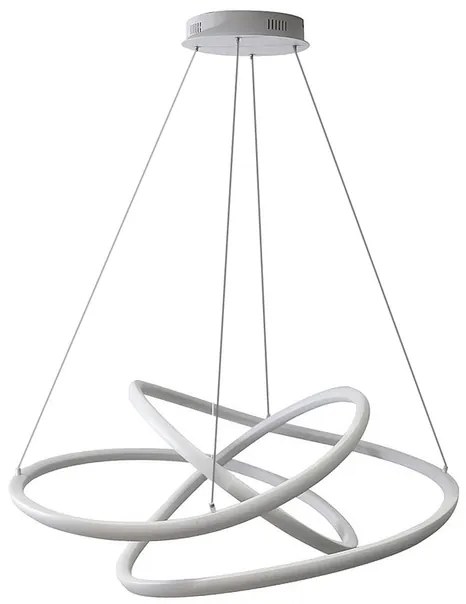 Pendente Led Metal Silicone Branco 72W 4000K Flow