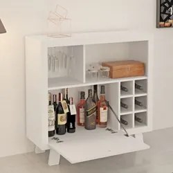 Balcão Adega 1 Porta AD5002 Branco - Tecno Mobili