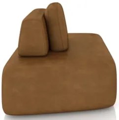 Sofá Modular 140cm Living Sala de Estar Moby Sintético Caramelo Z08 -