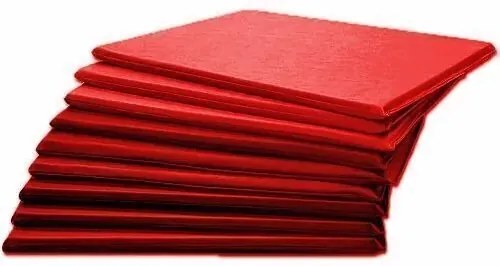 Kit 10 Colchonetes Academia, Espuma D33 Imperme�Vel 90 X 42 (Vermelho)