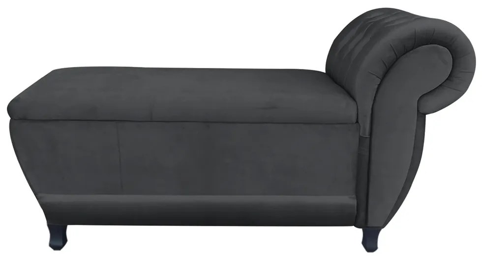 Recamier Goya Veludo M11- D'Rossi - Grafite