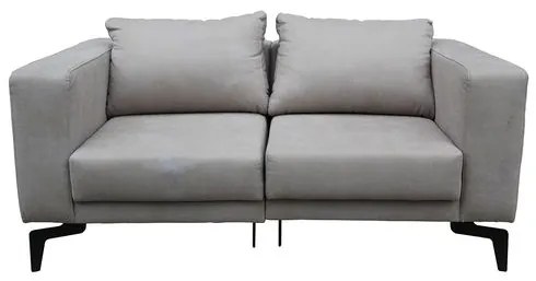 Sofá Concept 2 Lugares cor Cinza com Pés Pretos 170cm - 58446 Sun House
