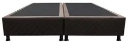 Base Box para Cama Casal King 192x203cm Bipartido Liz S05 Suede Bordad