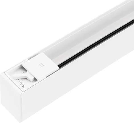 Trilho Sobrepor Eletrificado Aluminio Branco 2M Trace