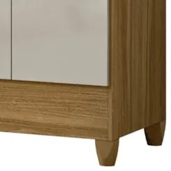 Guarda Roupa Casal 165cm 6 Portas Tati Freijó/Off Z17 - Mpozena