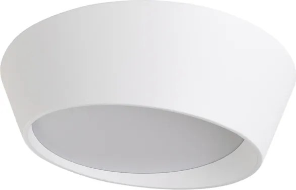 Plafon Led De Sobrepor Assimétrico Branco 45w 3000k Crater