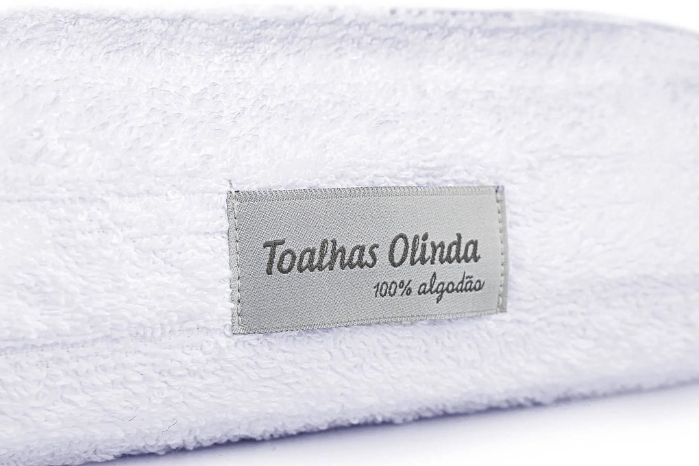 Toalha de Banho Unidade 100% Algodão Fio Penteado Branca