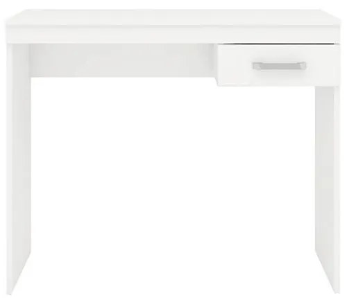 Mesa Escrivaninha Escritório Home Office 1 Gaveta Branco