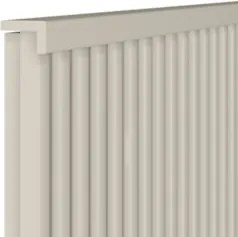 Cabeceira Casal e Queen Painel Ripado 241cm Palmeira Off L06 - Mpozena