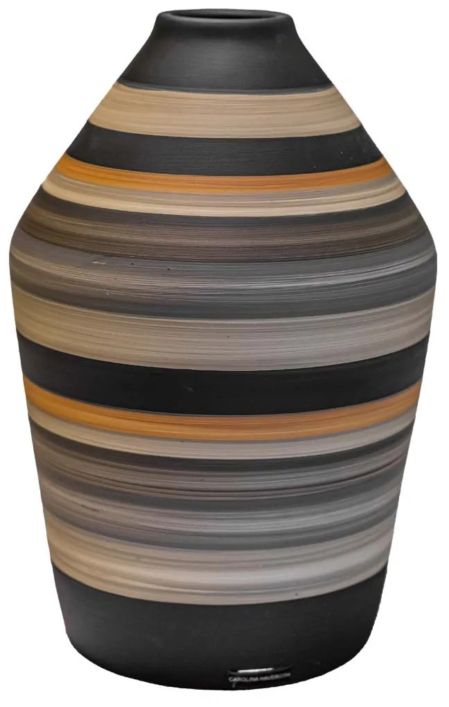 Vaso Reto Decorativo em Cerâmica - Encontro das Águas Fosco Kleiner