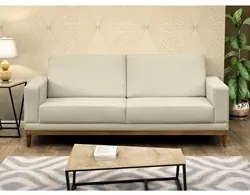 Sofá Living 180cm 3 Lugares Kayrós D05 Suede Bege - Mpozenato