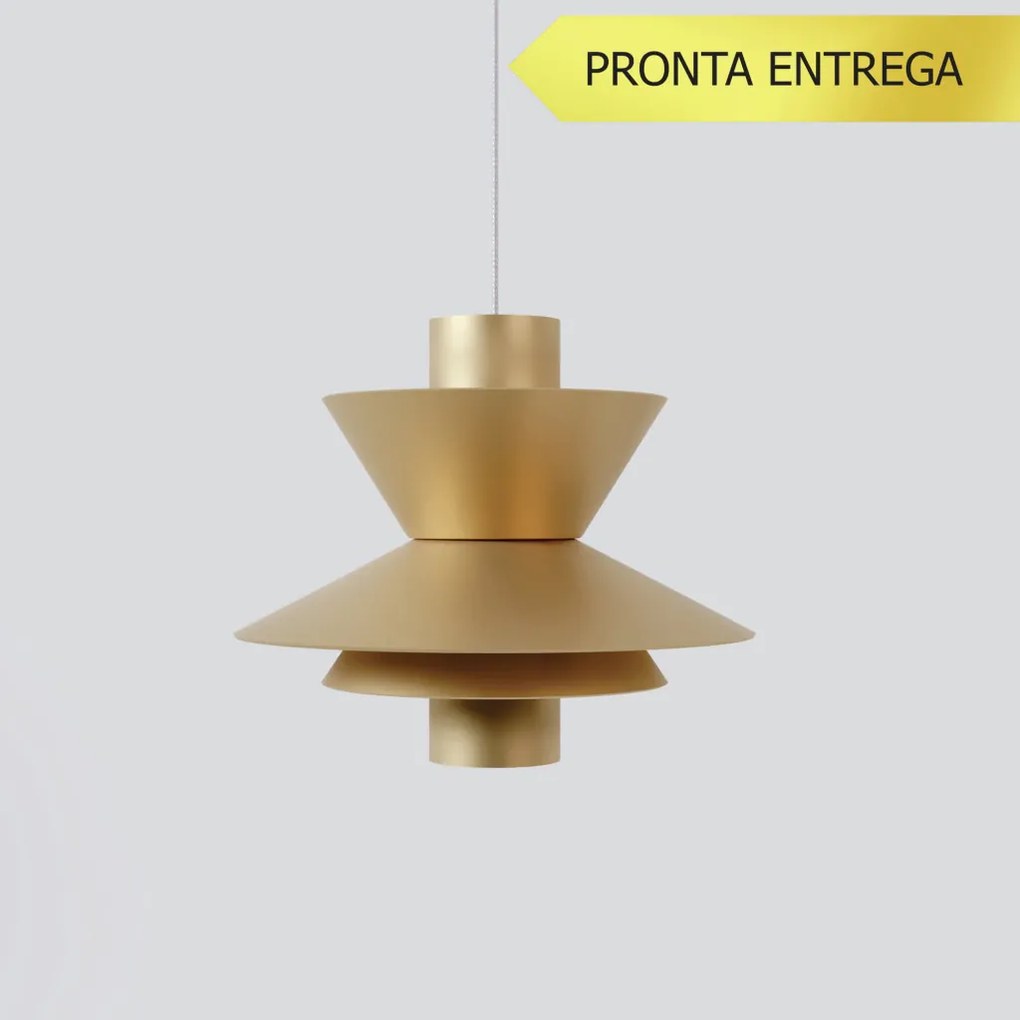 Pendente Bird Occa Individual Ø15X16Cm Alumínio 01Xmr11 - Qimporta Pd2... (PRETO)