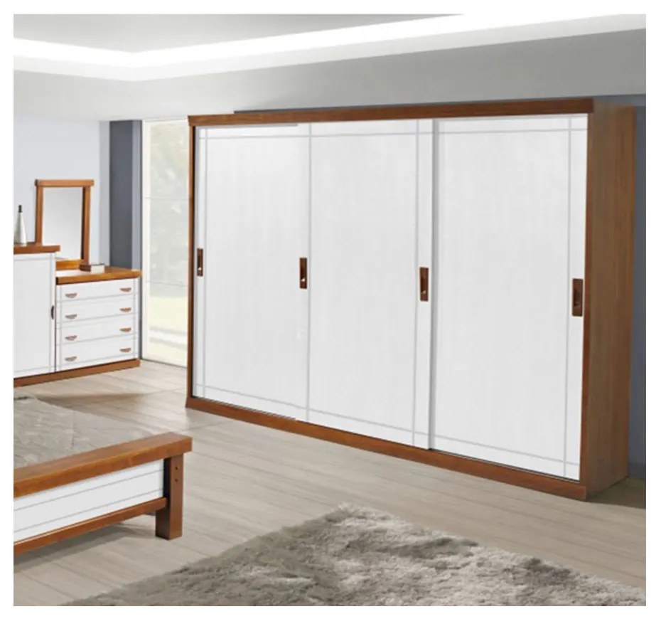 Guarda Roupas Style Flex Prime 3 Portas De Correr Domus Móveis