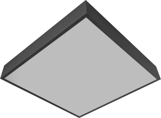 Plafon Led De Sobrepor 37,8w 3000k 47x47cm Ilume - PRETO