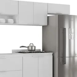 Armário de Cozinha CP06 Para Pia 100cm Pérola Z34 Branco    - Mpozenat