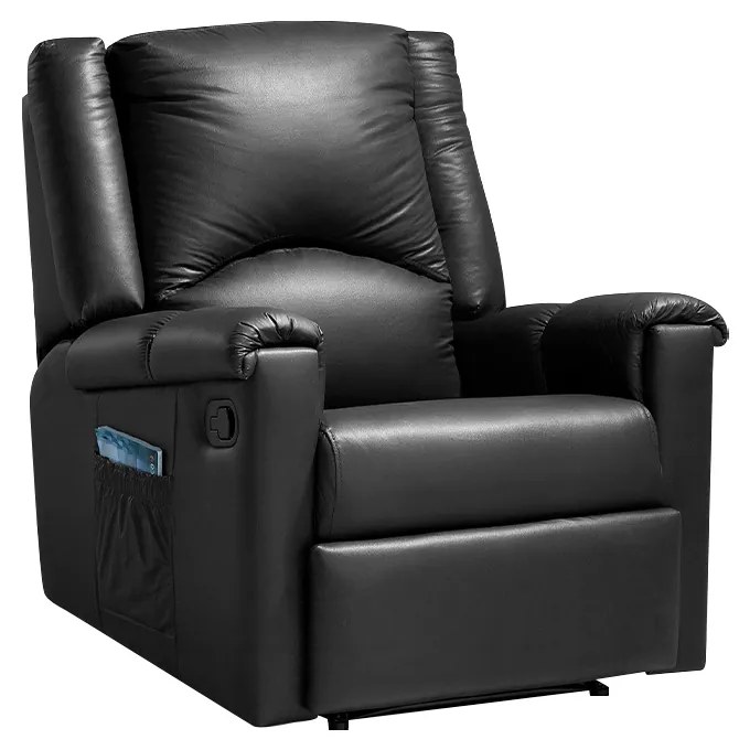 Poltrona do Papai Decorativa Trigon PU Sintético Preto G37 - Gran Belo