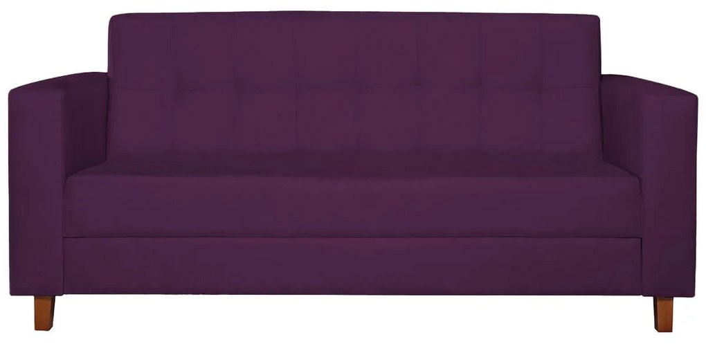 Sofá 2 Lugares Denver Suede Roxo - ADJ Decor