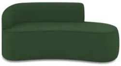 Sofá 3 Lugares Para Sala 180cm Orgânico Wendi Suede Verde I01 - Mpoze