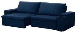 Sofá Retrátil Reclinável 3 Lugares 245cm Baluart F05 Veludo Azul - Mpo