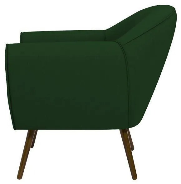 Poltrona Decorativa Sacha Veludo Verde G15 - Gran Belo