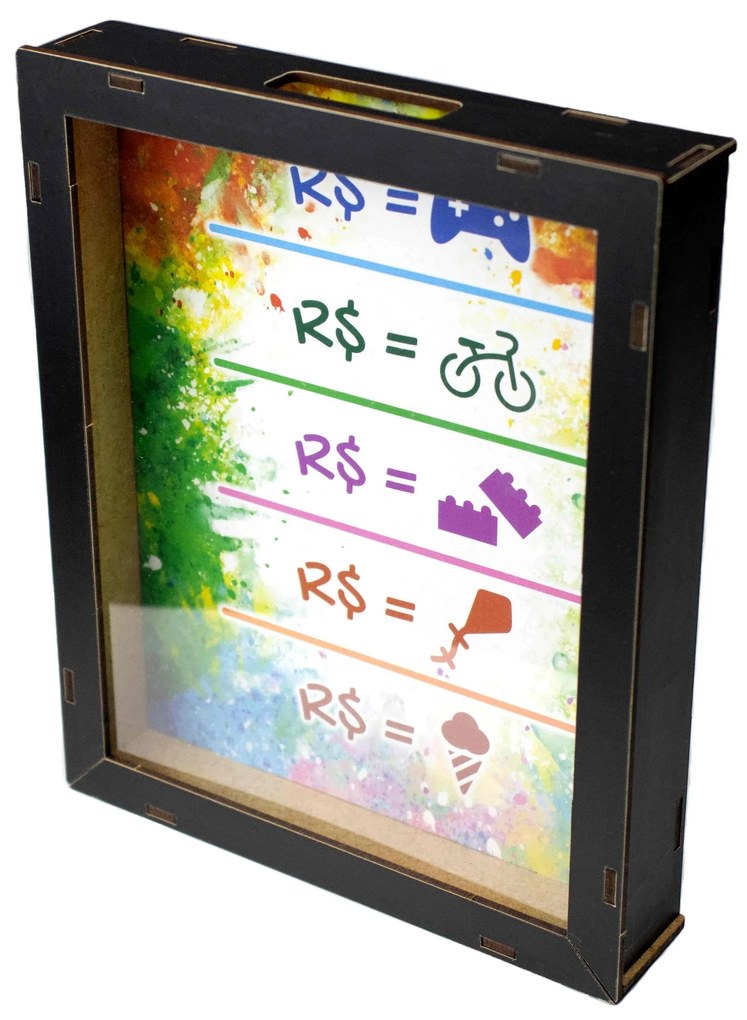 Quadro e Cofre Infantil 23x18,5 cm -D'Rossi