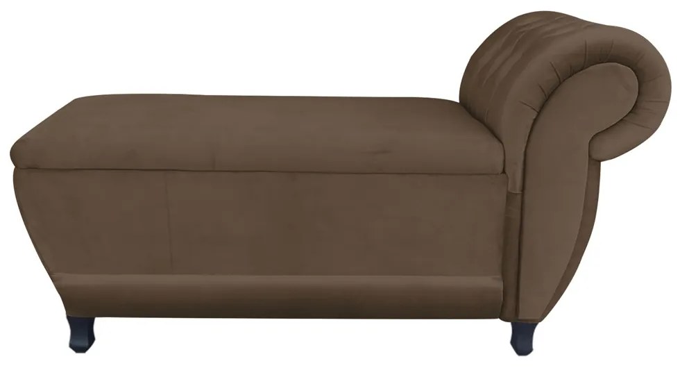 Recamier Goya Veludo M11- D'Rossi - Marrom
