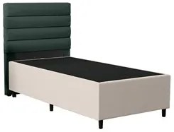 Cabeceira com Base para Cama Box Solteiro 88x188cm Hit ID5 Linho Verde