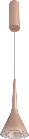 Pendente Led Alum&amp;amp;#xED;nio 11w 3000k &amp;amp;#xD8;12cm Flora - CHAMPAGNE