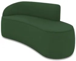 Sofá 3 Lugares Para Sala 180cm Orgânico Wendi Suede Verde I01 - Mpoze