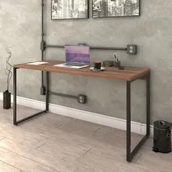 Kit 2 Mesas de Escritório Office 150cm Estilo Industrial Prisma C08 No