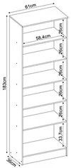Sapateira  2 Portas 5 Prateleiras Golden D02 Branco- Mpozenato