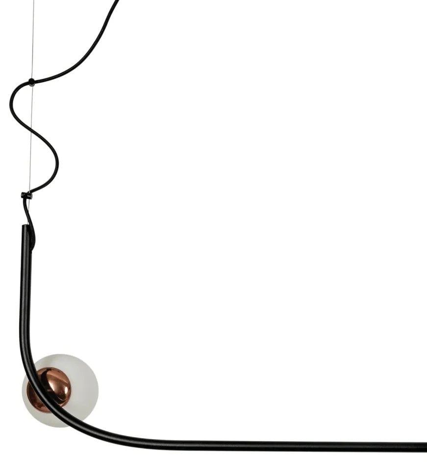 Pendente Astral 47X122X19Cm 6Xg9 Globo Ø12Cm - Usina 16941/6 (BT - Branco Texturizado, FOSCO)