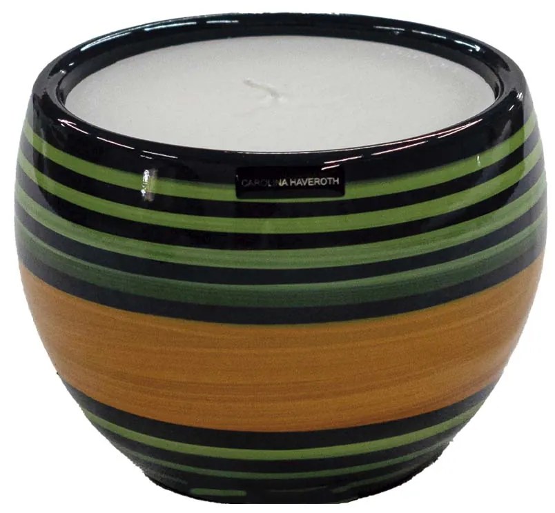 Vaso Vela Casca de Ovo decorativo em Cerâmica Carolina Haveroth – Maruaga Alto Brilho