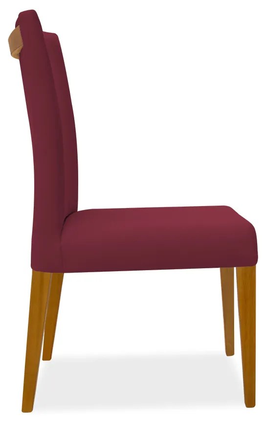 Kit 8 Cadeiras de Jantar Milan Veludo Vermelho