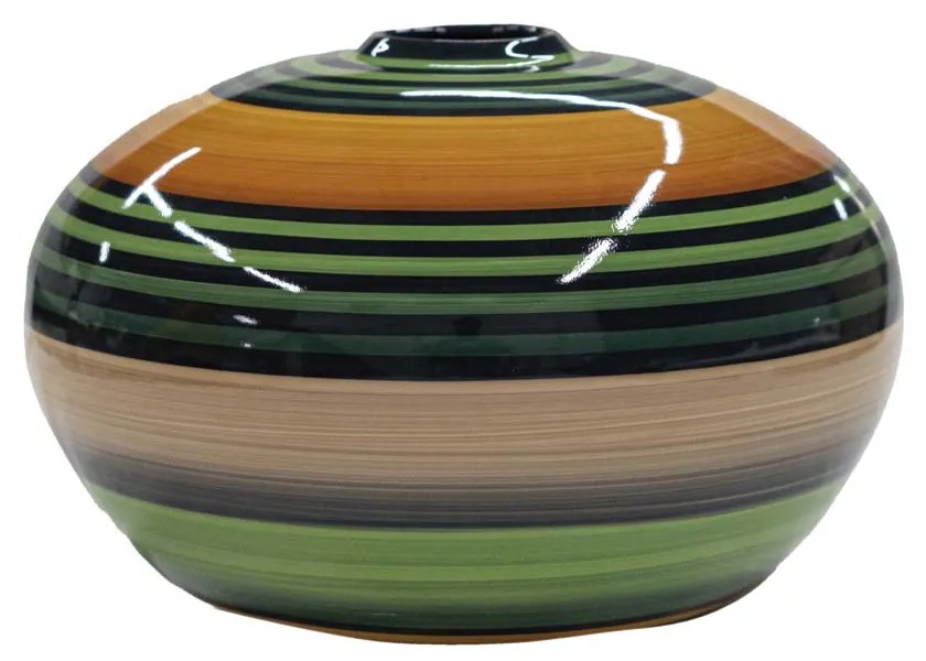 Vaso Bola decorativo em Cerâmica Carolina Haveroth – Maruaga Alto Brilho