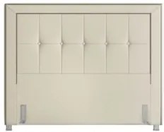 Cabeceira Cama Box Casal Queen 160cm Paolla Z37 Facto Pérola - Mpozena