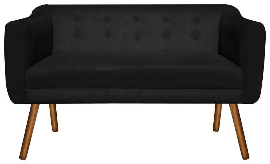 KIT 01 NAMORADEIRA E 01 POLTRONA GIRATOR - Preto
