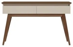 Aparador Estar Cor Off White Com Freijó 2 Gavetas 136cm - 79452 Sun House